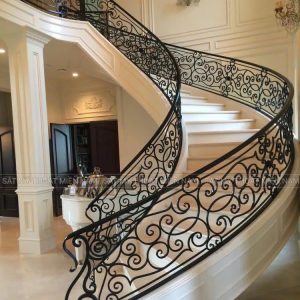 lan can sắt nghệ thuật