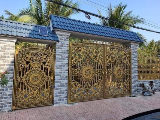cửa cổng sắt nghệ thuật