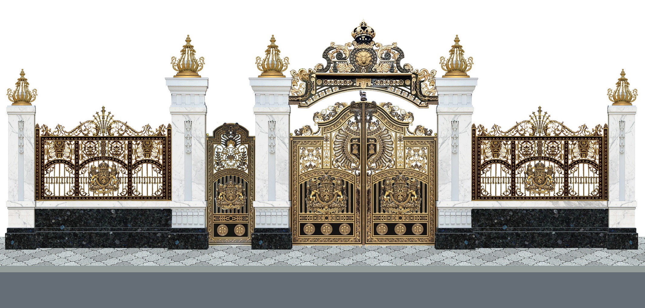 Cổng Nhôm Đúc - NĐ45