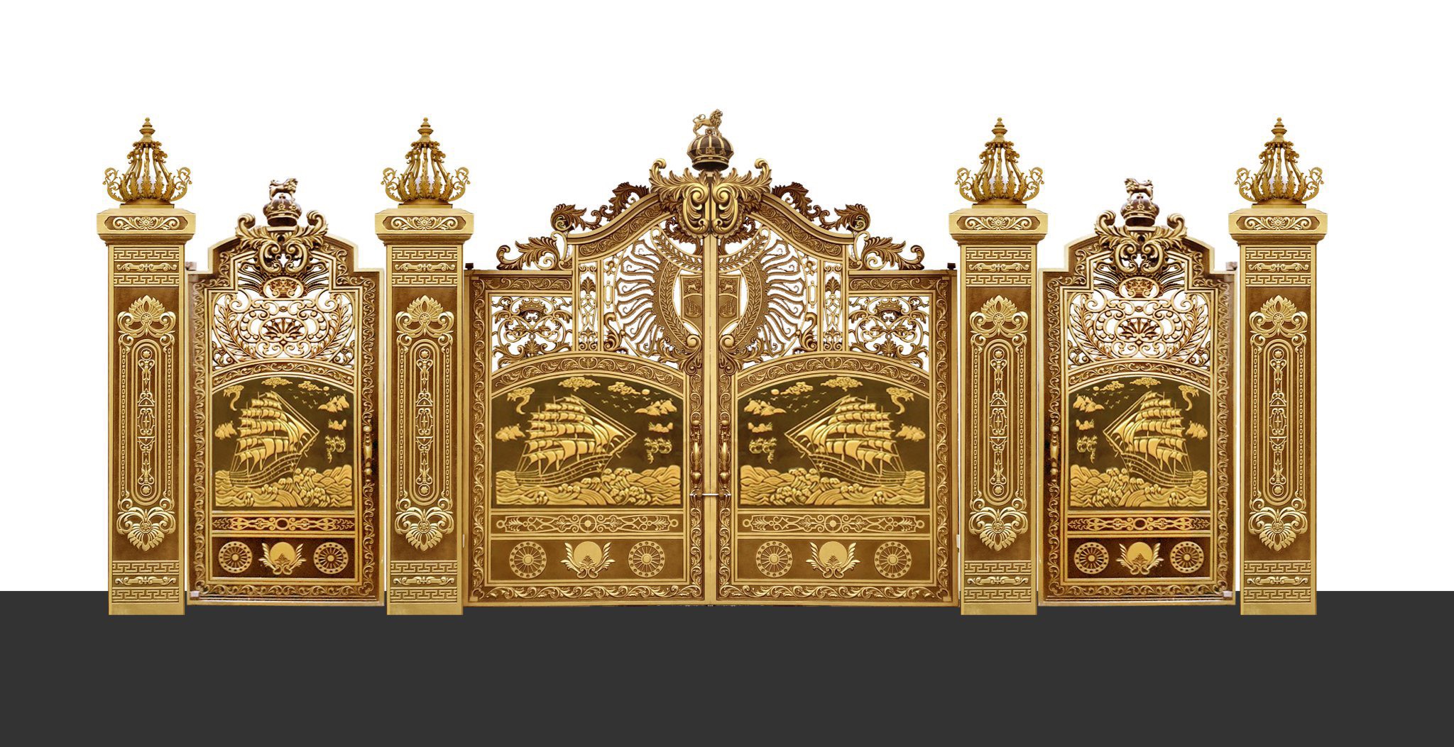 Cổng Nhôm Đúc - NĐ44